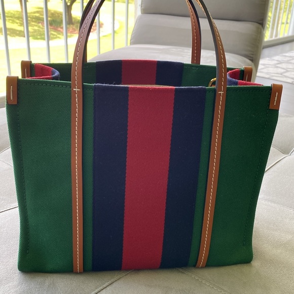 GUCCI Interlocking GG Web Canvas Tote - Picture 3 of 16